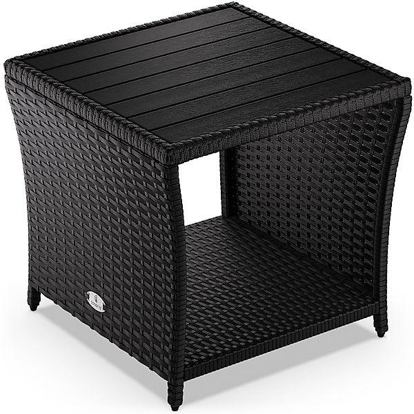 Casaria Beistelltisch (1-St), Polyrattan WPC Tischplatte günstig online kaufen