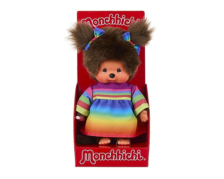 Sekiguchi Plüschfigur Monchhichi Plüschfigur Rainbow Dress Girl 20cm günstig online kaufen