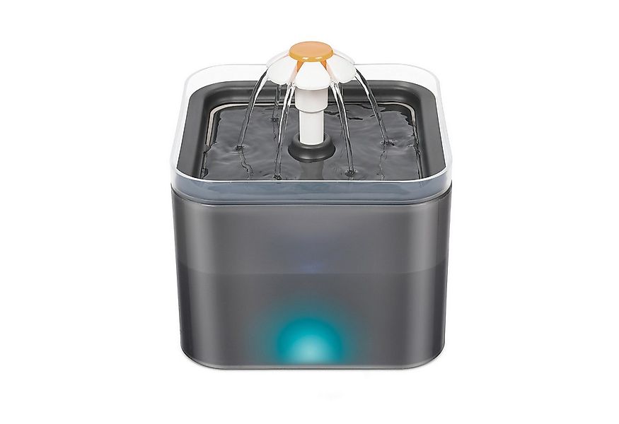 OKWISH Trinkbrunnen LED Wasserbrunnen Katzenbrunnen Katzentrinkbrunnen Lich günstig online kaufen