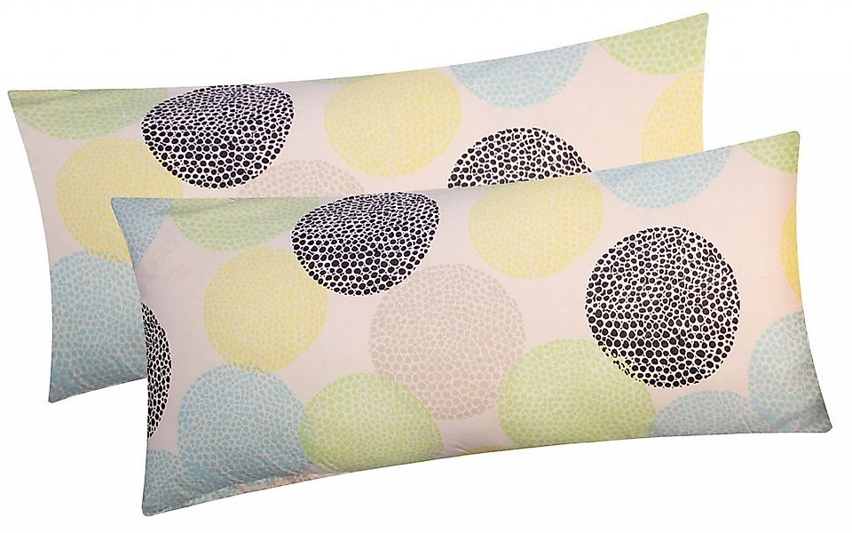 Heubergshop Kissenbezug, (2 Stück), 40x80cm 100% Baumwolle Kreise Punkte Ki günstig online kaufen