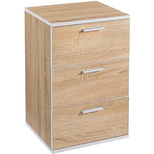Yaheetech Nachtschrank 3 Schubladen, 60cm hoch günstig online kaufen