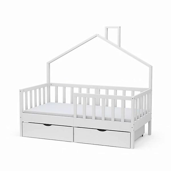Livinity® Kinderbett Jugendbett Justus mit Schublade & Matratze 70x140 cm günstig online kaufen