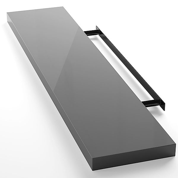 Casaria Wandboard, Grau Hängeregal mit Halterung günstig online kaufen