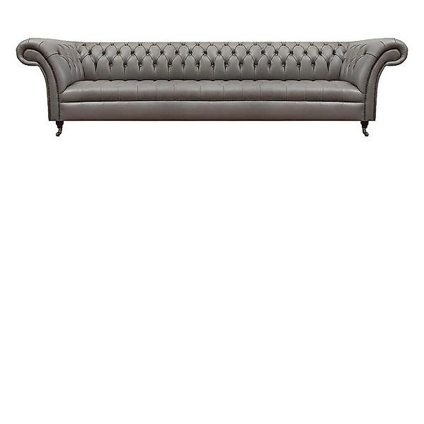 JVmoebel Sofa Graue Chesterfield Ledergarnitur Designer Polstercouchen Lehn günstig online kaufen