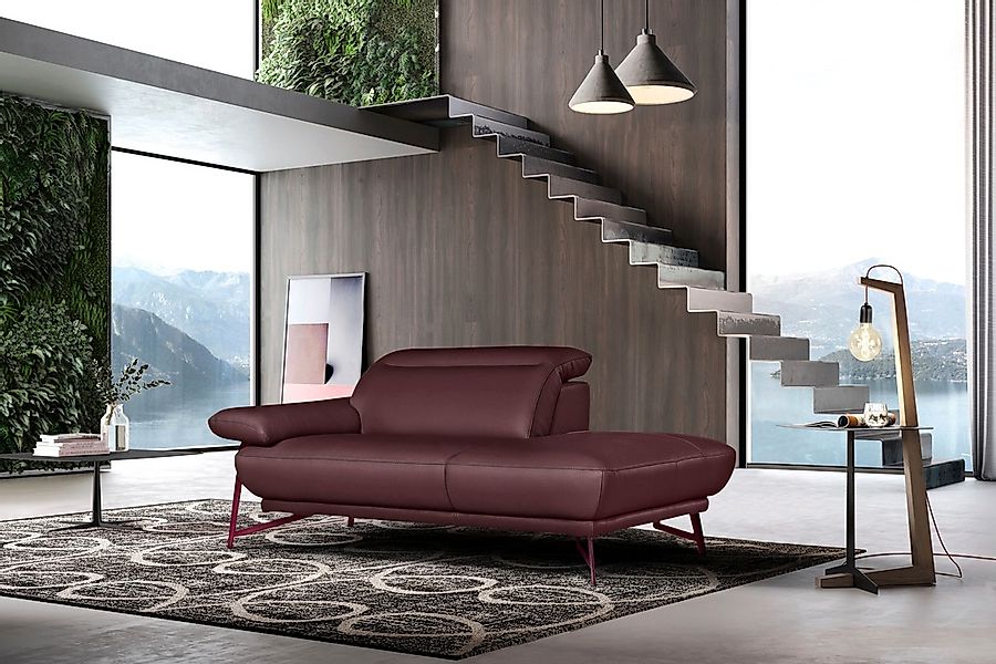 Egoitaliano Ottomane "Anais, Designsofa mit hohem Sitzkomfort, Designfuß", günstig online kaufen