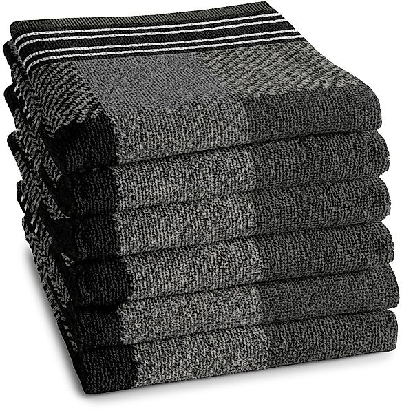 DDDDD Geschirrtuch "DDDDD Feller Küchentuch 50 x 55 Grau (6 Stück)" schnell günstig online kaufen