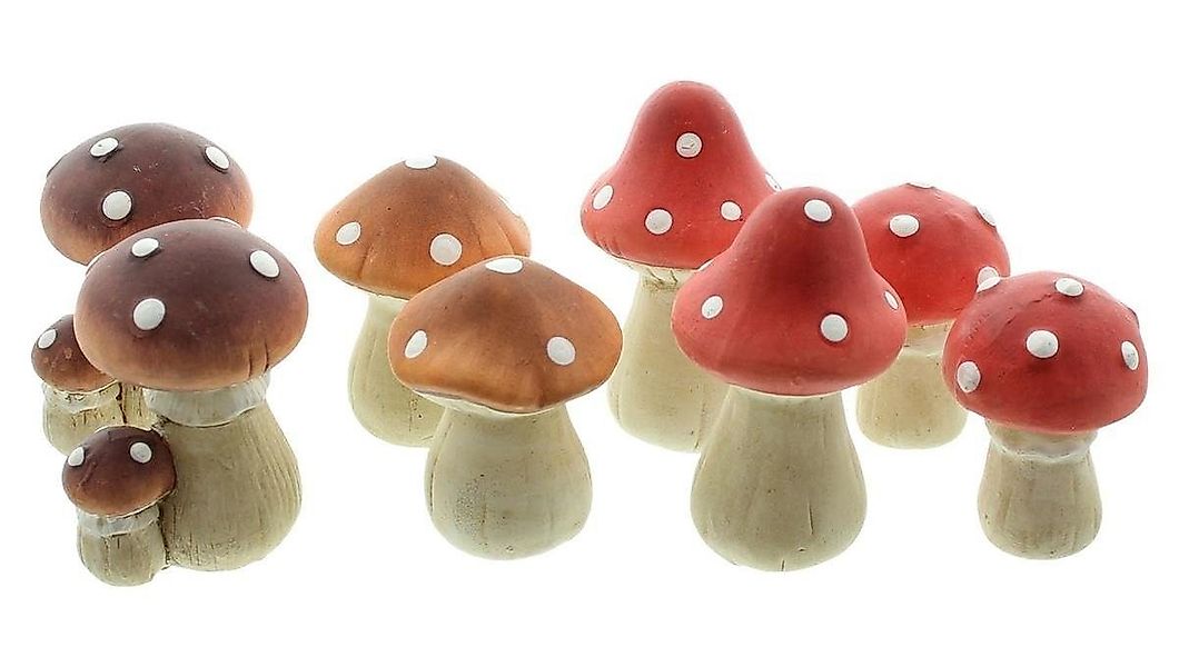 Home-trends24.de Dekofigur Pilz Fliegenpilz Herbstfigur Pilze günstig online kaufen