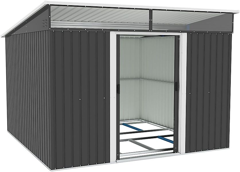 KONIFERA Gerätehaus Metallgerätehaus, BxT: 282x281 cm, günstig online kaufen
