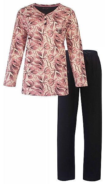 Medaillon Schlafanzug Damen Pyjama lang (2 tlg) Baumwolle günstig online kaufen