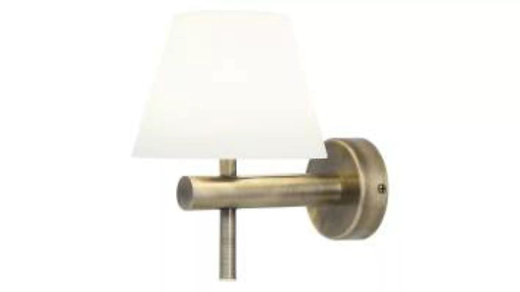 LED Wandlampe Glas Schirm IP44 Vintage in Bronze günstig online kaufen