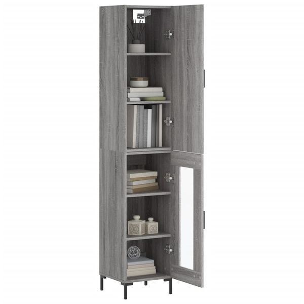 vidaXL Highboard Highboard Grau Sonoma 34,5x34x180 günstig online kaufen