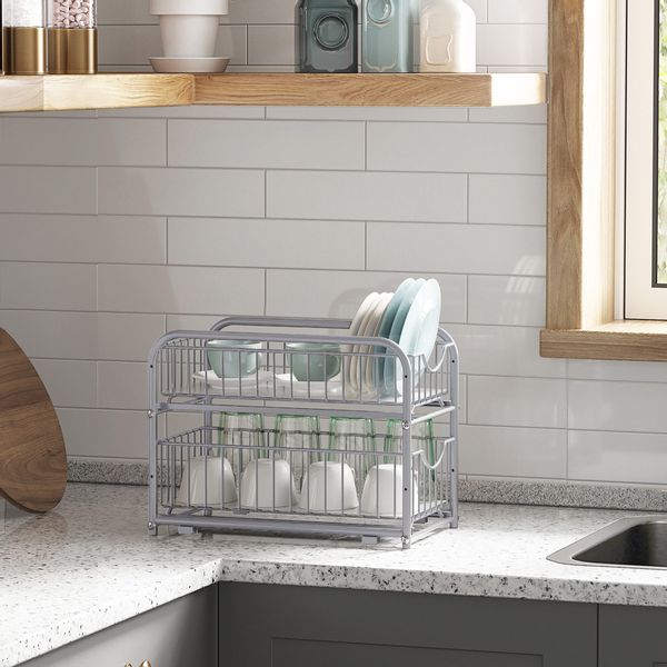 SONGMICS Küchenorganizer-Set Küchen-Organizer, (1-tlg), Küchenregal, Ordnun günstig online kaufen
