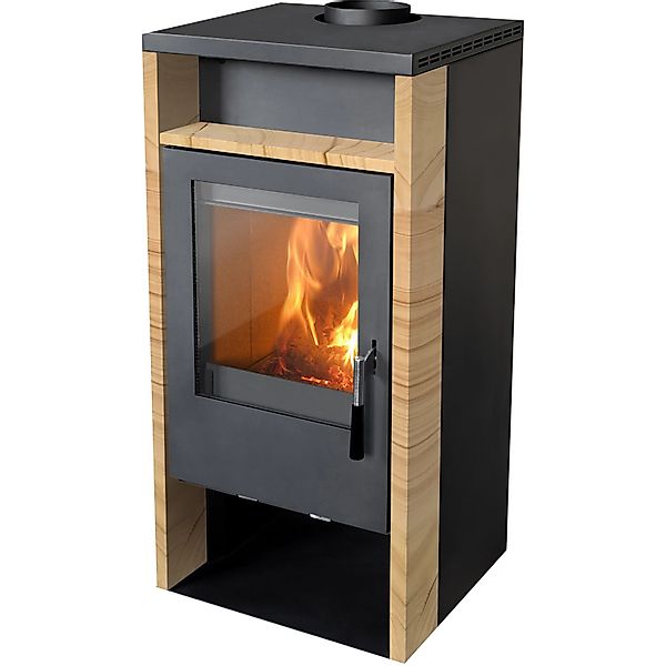 Firefix Rhea FIREFIX Kaminofen RHEA, 6 Sandstein Marmor Beige 6,2 kW günstig online kaufen