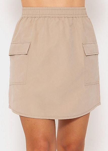SASSYCLASSY Minirock Mini Rock mit aufgesetzten Taschen Rock mit aufgesetzt günstig online kaufen