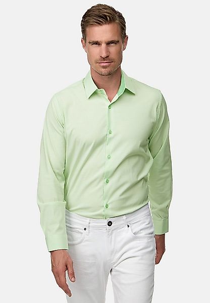 Rusty Neal Langarmhemd mit farblich abgesetztem Innenkragen günstig online kaufen