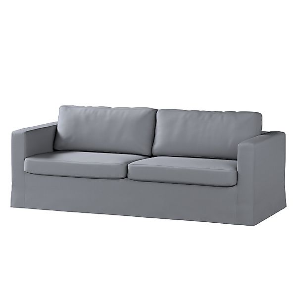 Bezug für Karlstad 3-Sitzer Sofa nicht ausklappbar, lang, silbergrau, Bezug günstig online kaufen