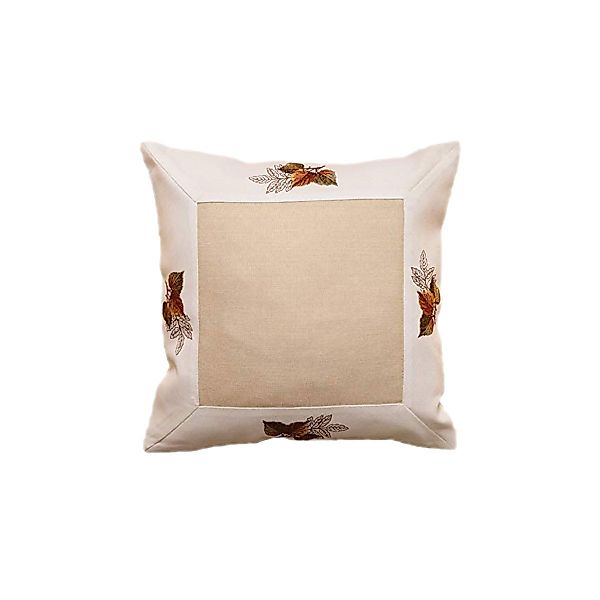 texpot Kissenhülle mit Stickerei Blätter Herbst, günstig online kaufen