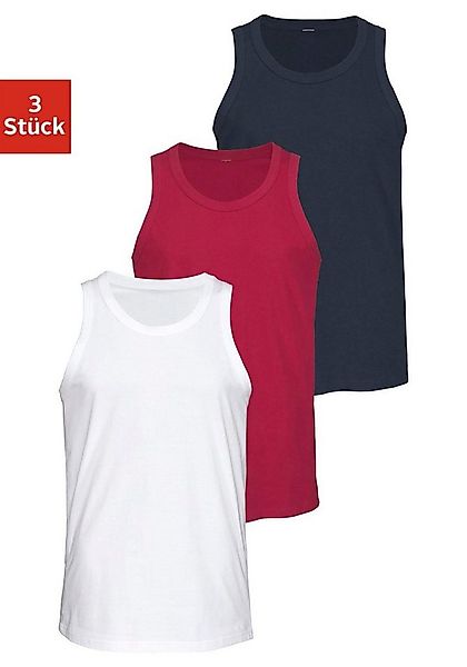 H.I.S Tanktop Unterhemd für Herren (Packung, 3-tlg) mit Rundhals aus Baumwo günstig online kaufen