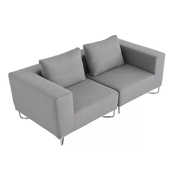 Softline - Lotus Sofa Zweisitzer - grau/inkl. 2 Kissen/Stoff Filz 620/BxHxT günstig online kaufen