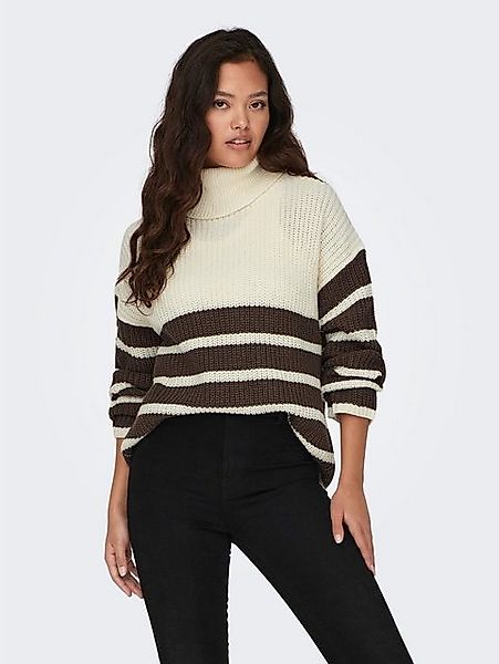 JACQUELINE de YONG Strickpullover Strickpullover Gestreift Rollkragen JDYJU günstig online kaufen