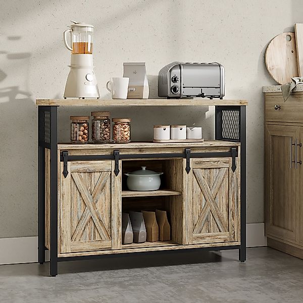 VASAGLE Sideboard Küchenschrank, mit 2 Schiebetüren günstig online kaufen