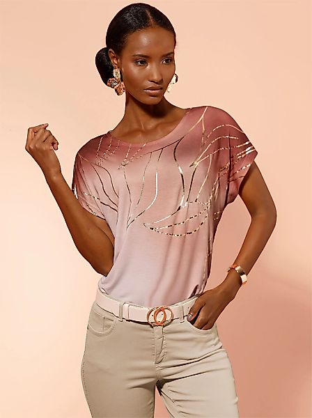 creation L Print-Shirt "Druck-Shirt" 1 tlg. tlg. günstig online kaufen