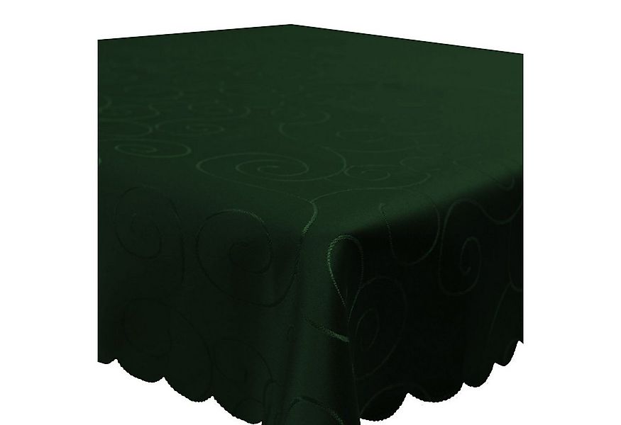 Haus und Deko Tischdecke Tischdecke Damast Ornamente eckig Circle Struktur günstig online kaufen