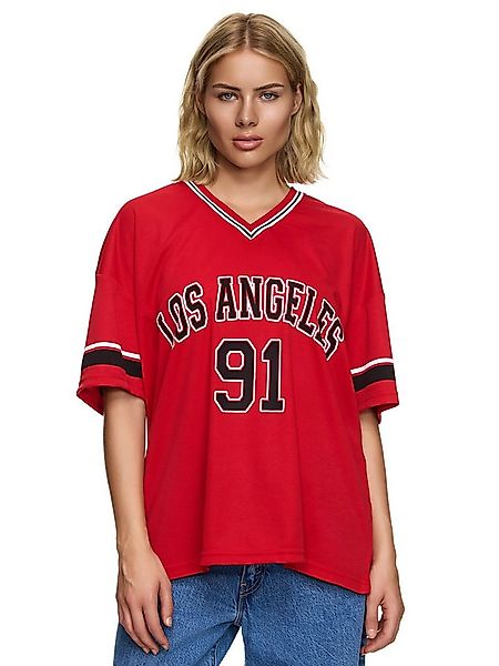 Worldclassca T-Shirt Worldclassca Oversized LA 91 Los Angeles Print T-Shirt günstig online kaufen