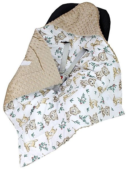 Einschlagdecke Baby Winter Einschlagdecke für Babyschale Wattiert Minky, Tu günstig online kaufen