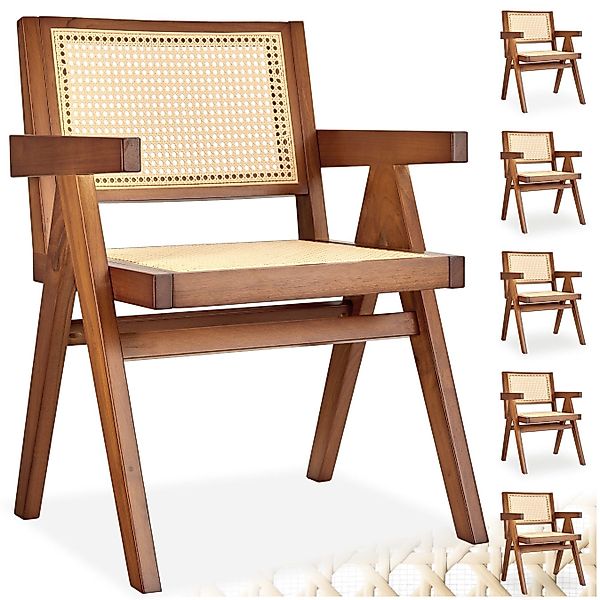 tectake Esszimmerstuhl Holzstuhl Lissy, Belastbarkeit 120 günstig online kaufen