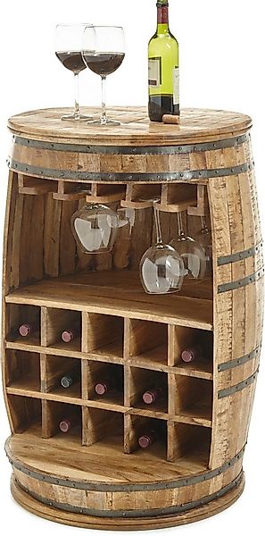 Stolkom Sp.z.o.o. Bartisch Fiasko, Massivholz Mango Wood im Vintage Style günstig online kaufen