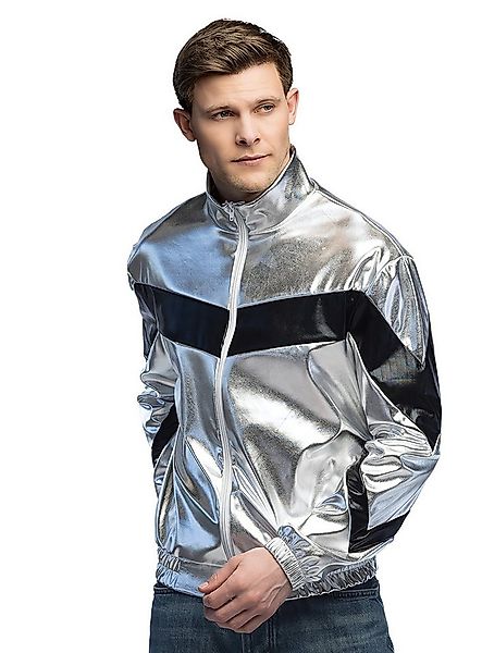 Boland Kostüm Space Age Jacke silber, Metallischer Glanz für Retro-SciFi, D günstig online kaufen