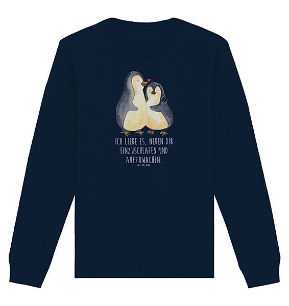 Mr. & Mrs. Panda Longpullover Größe XL Pinguine Einschlafen - French Navy - günstig online kaufen