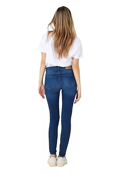 Noisy May Damen Jeans NMLUCY NW AZ115DB BG - Skinny Fit - Blau - Dark Blue günstig online kaufen