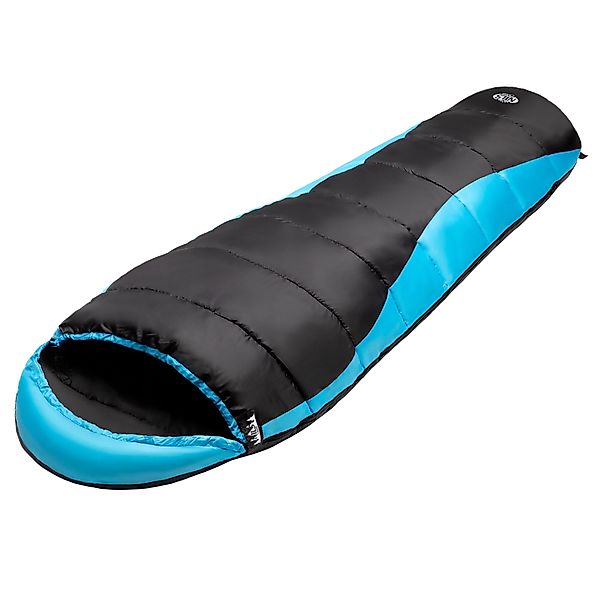 NILS CAMP Mumienschlafsack dicker Schlafsack Schwarz/Blau günstig online kaufen