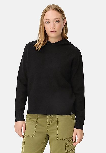 camel active Strickpullover mit Kapuze Langarm Kapuze Markenlogo günstig online kaufen