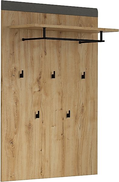 Places of Style Garderobenpaneel "Belva", (1 St.), Wandpaneel mit 5 Haken, günstig online kaufen