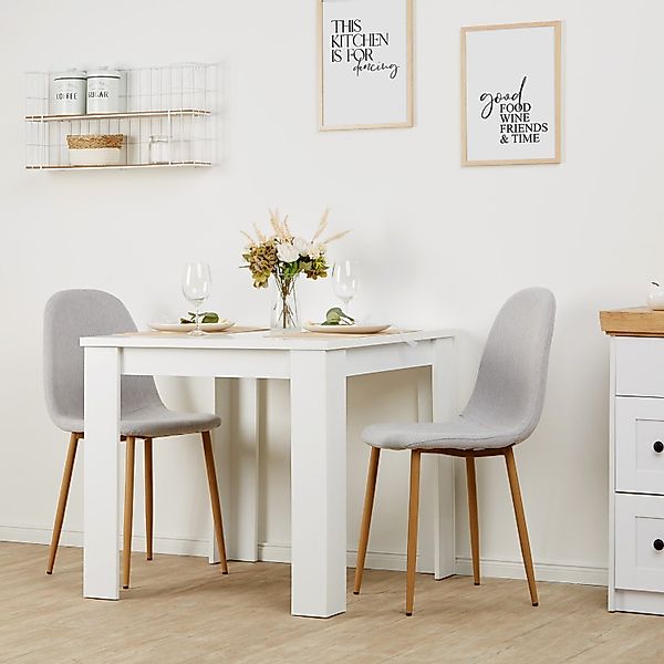 Homestyle4u Essgruppe Esstisch 80x80 2 Stühle günstig online kaufen