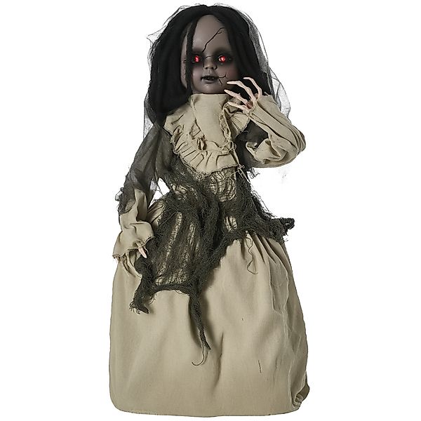 Outsunny Halloween Dekoration 83cm bewegliche Geisterpuppe mit Spezialeffek günstig online kaufen