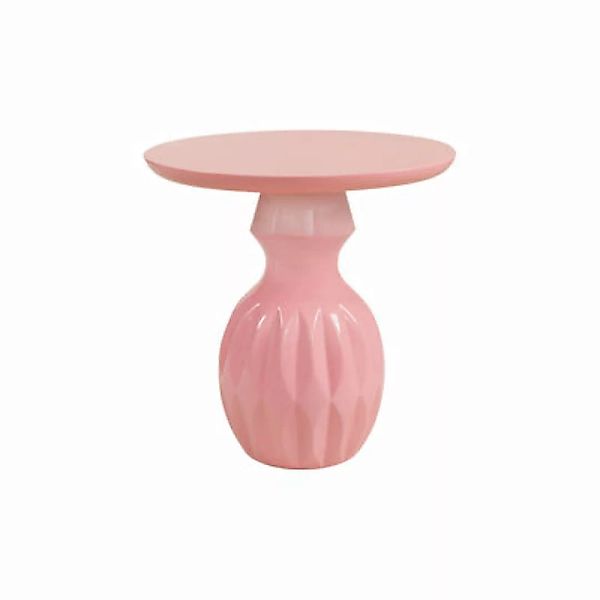 Beistelltisch Talia plastikmaterial rosa / Ø 52 x H 50 cm - Glasfaser - POP günstig online kaufen