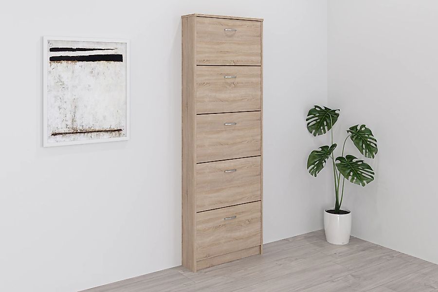 FMD Schuhschrank "Step 5" Schuhkipper mit 5 Schuhklappen, Höhe 168,5 cm, Ti günstig online kaufen