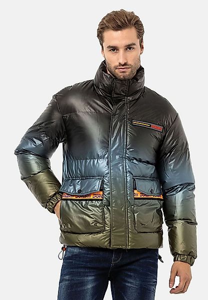 Cipo & Baxx Winterjacke Jacke mit Farbverlauf-Muster günstig online kaufen
