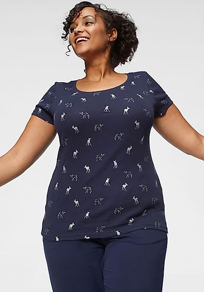 KangaROOS T-Shirt, kurzärmelig, sehr figurbetont und hüftbedeckend günstig online kaufen