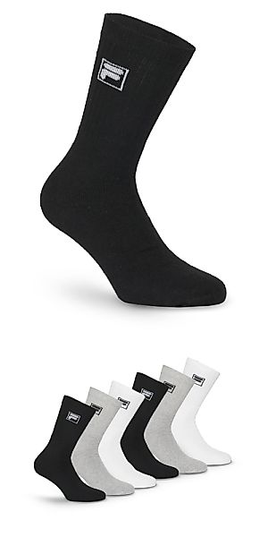 Fila Sportsocken "UNISEX CREW TENNIS FULL TERRY SOCKS", (6 Paar), klassisch günstig online kaufen