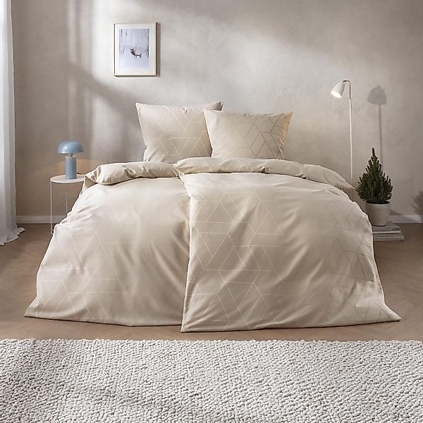 Estella Edelflanell Bettwäsche Andriano 5477-230 Geometrisch 135x200 günstig online kaufen