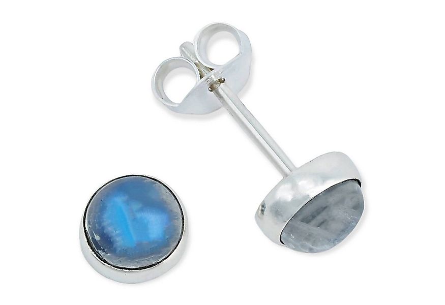 mantraroma Paar Ohrstecker SAMA rund klein aus 925 Silber mit Regenbogen Mo günstig online kaufen