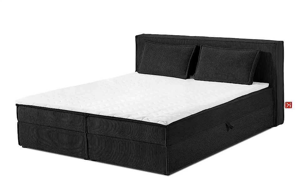 KONSIMO Boxbett   ¦ schwarz ¦ Maße (cm): B: 185 H: 95 Betten > Polsterbette günstig online kaufen