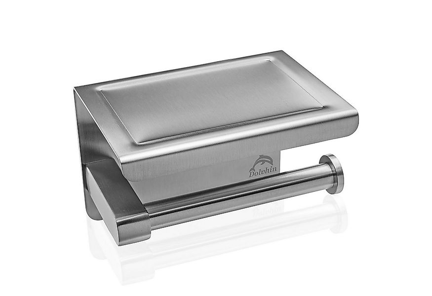 Dolvhin Toilettenpapierhalter ohne Bohren, Edelstahl Klopapierhalter mit Ab günstig online kaufen