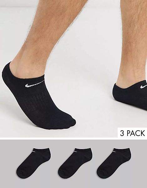 Nike Training – Schwarze Sneakersocken im 3er-Pack günstig online kaufen