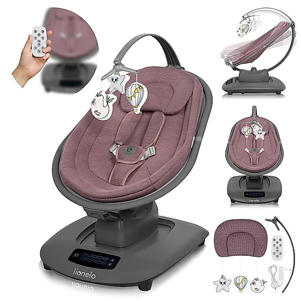 lionelo Babywippe BLOSSOM, 5 Schaukelmodi/180° drehbarer günstig online kaufen
